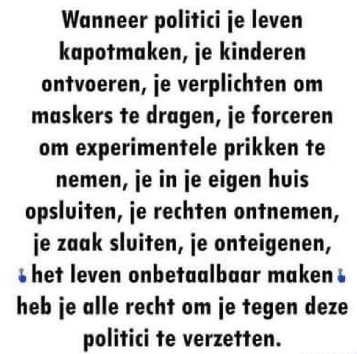 ikgeefnooitop's tweet photo. Dat dus…👇👇👇 Tijd voor opstand! https://t.co/AfkGE5dBbG