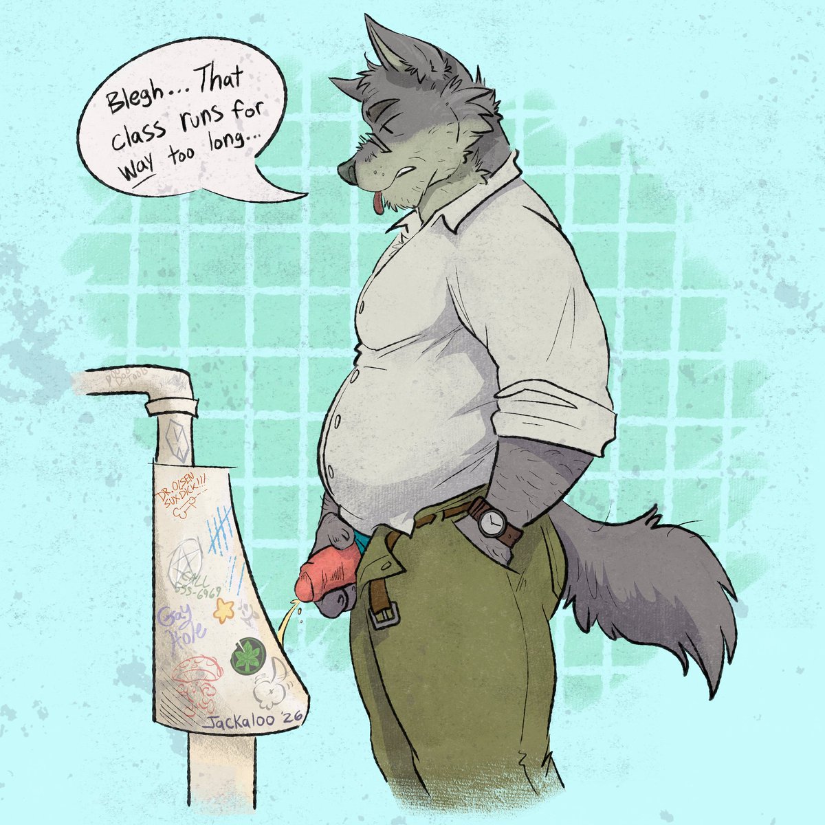 JackalooComics's tweet photo. Just a typical week for Dr. Olsen!
For @orf_nite  🦝💨 https://t.co/FtnD7UVJZM