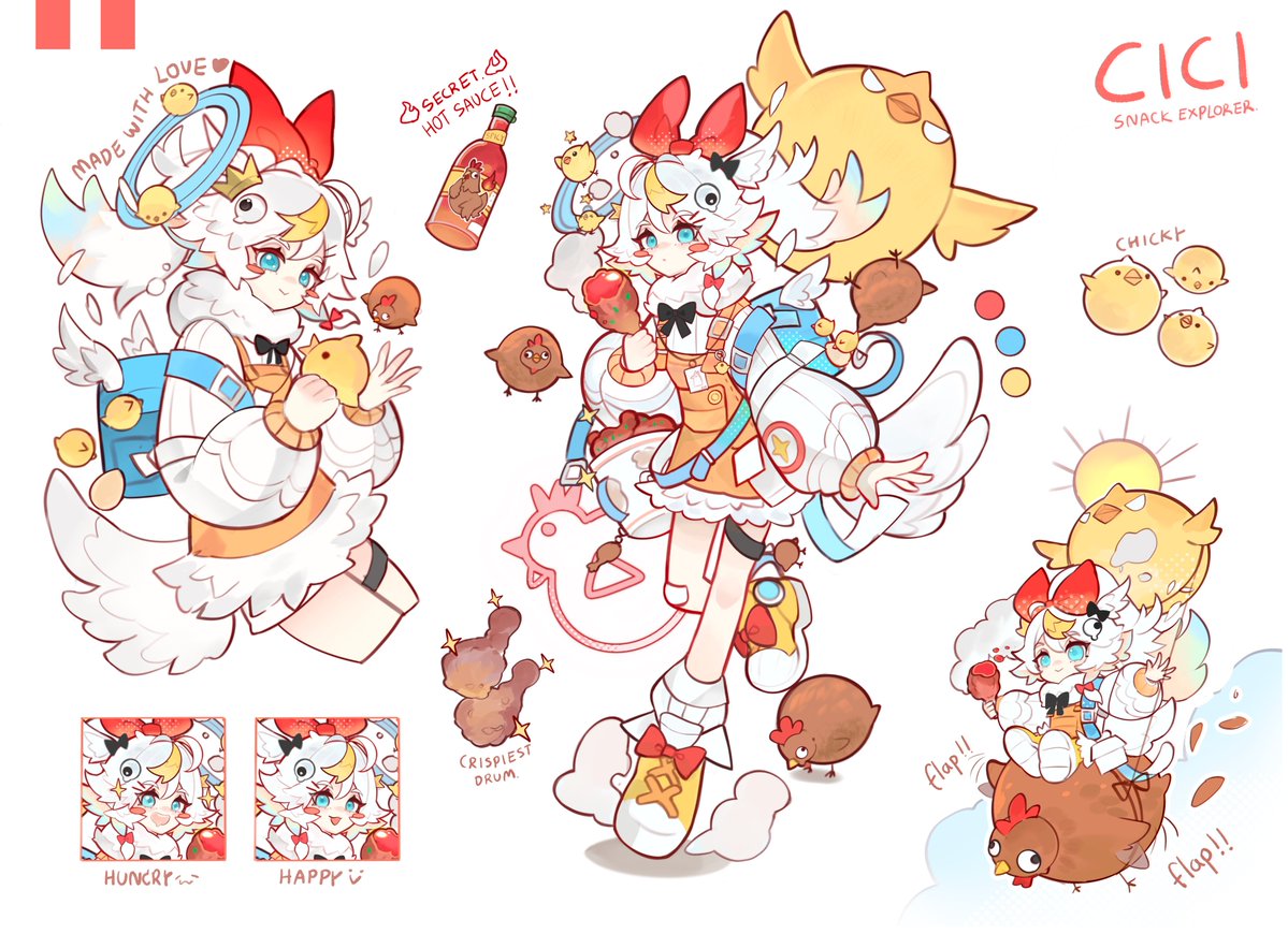 Kuntou_art's tweet photo. (RT Really appreciated 💛💙♥️) ADOPT CICI 🍗🐥🐔Start bid for 150 USD Claim below #simpleantony #Vtuber https://t.co/frz10cGv0o