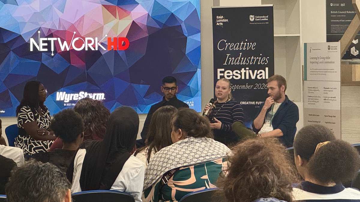 UEL_News's tweet photo. Day two of the Creative Industries Festival focused on what comes next. 💡

Students and our East London community took part in talks and workshops on networking, freelancing and building a successful creative career after graduation, alongside hands-on sessions designed to challenge how they think, work and collaborate.

Join us tomorrow for day three! Book your tickets here: https://t.co/zWhsXtoGGs

#TeamUEL #CreativeIndustries #CreativeCareers #EastLondon