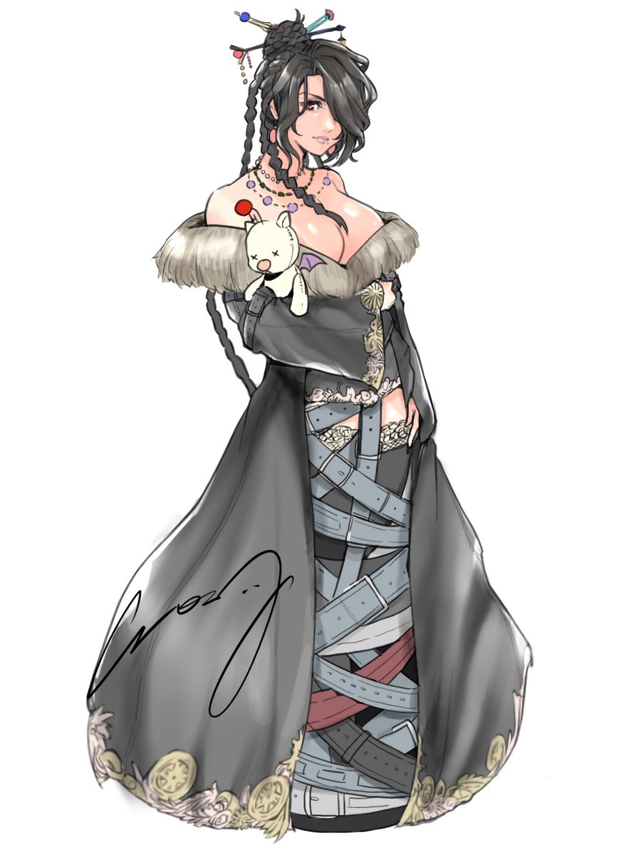 Crazy02oekaki's tweet photo. 配信でルールー完成しました！
#ff10 https://t.co/x6bxTfkNHP