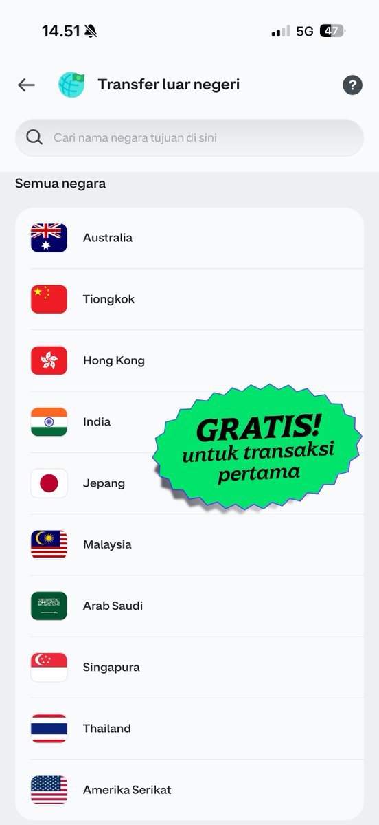 shareneira's tweet photo. pas butuh kirim cepat ke arab saudi gue pake GoPay Transfer Global Gratis nih, kart nggak nunggu lama dan statusnya bisa dipantau terus https://t.co/3VryWvUPVz