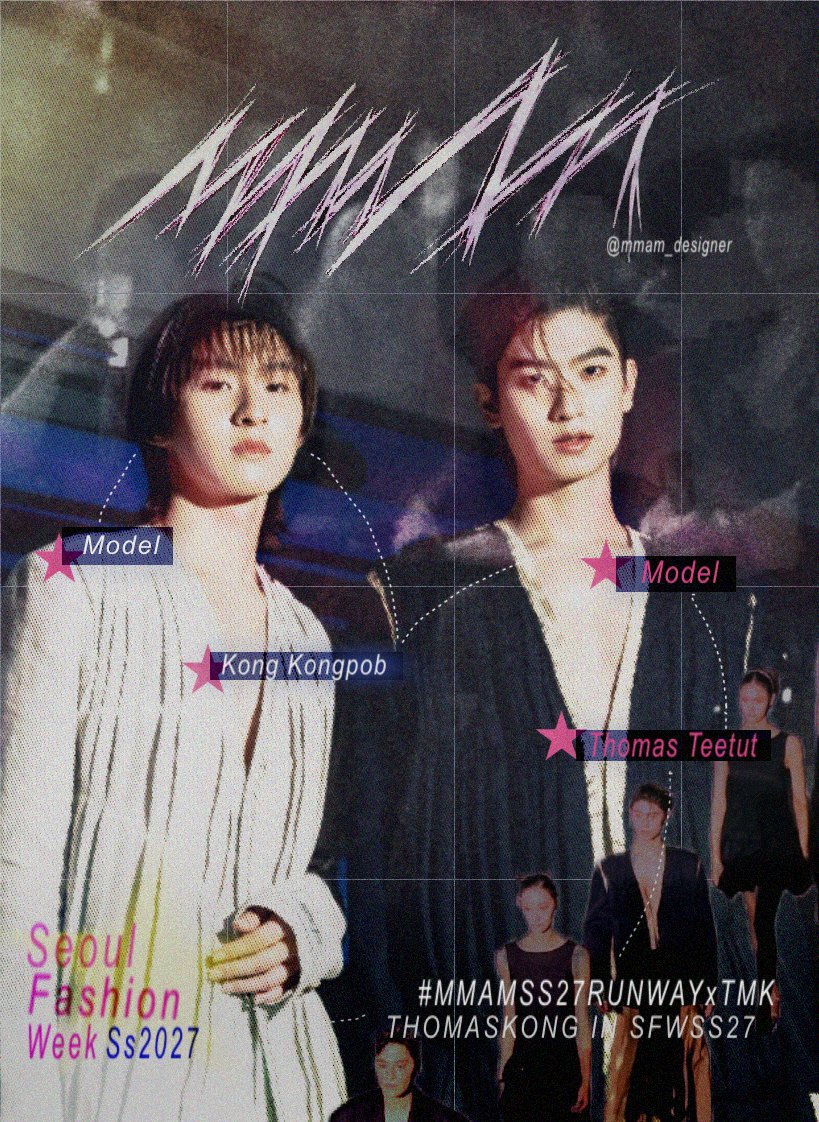 urmystq's tweet photo. — * #artworktmk 📂💙 

THOMASKONG IN SFWSS27
#MMAMSS27RUNWAYxTMK 
#tthomastc #kongjiro https://t.co/APjeVHT9EE