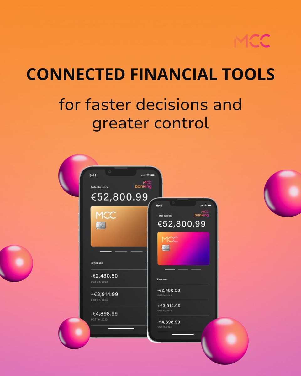 MCCBanking's tweet photo. Connected finance enables better decisions.

MCC Banking brings financial management, payment tracking and intelligent monitoring into one environment to simplify operations and improve efficiency.

🔗 https://t.co/uKWKeUilDW

#MCCBanking #DigitalFinance #Fintech https://t.co/qmzkQqH6OB