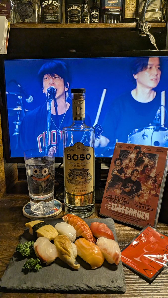 ELLE_Ryota's tweet photo. お寿司と千葉の銘酒房総ラムとELLEGARDEN https://t.co/AA6v6737zo