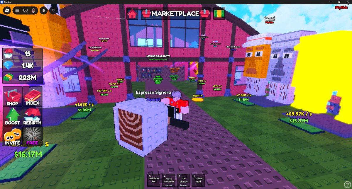 dufferinoss's tweet photo. Just pulled espresso signora on HOODBLOX.

Roblox: aaraisz
Bounty: Catch One of the 4 Normal Secret Brainrots

@HoodBloxRH $HOODBLOX https://t.co/59YyveDhNM