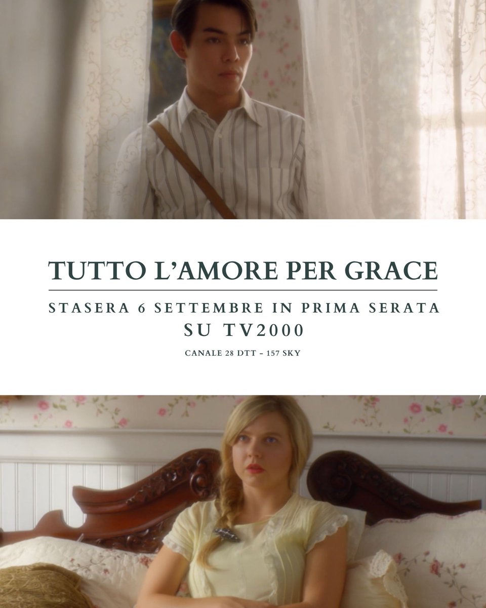TV2000it's tweet photo. 📽 #Cinema | "Tutto l'amore per Grace" con #JimCaviezel, #MattDillon e #RyanPotter
🕘 Stasera #6settembre in prima serata su #TV2000
📺 Canale 28 dtt
📡 157 Sky
📌 Sullo sfondo delle piantagioni di caffè nelle #Hawaii degli anni ’20, un ragazzo orfano sfida le convenzioni sociali innamorandosi della figlia del proprietario e dando vita al racconto di una storia d’amore senza tempo.