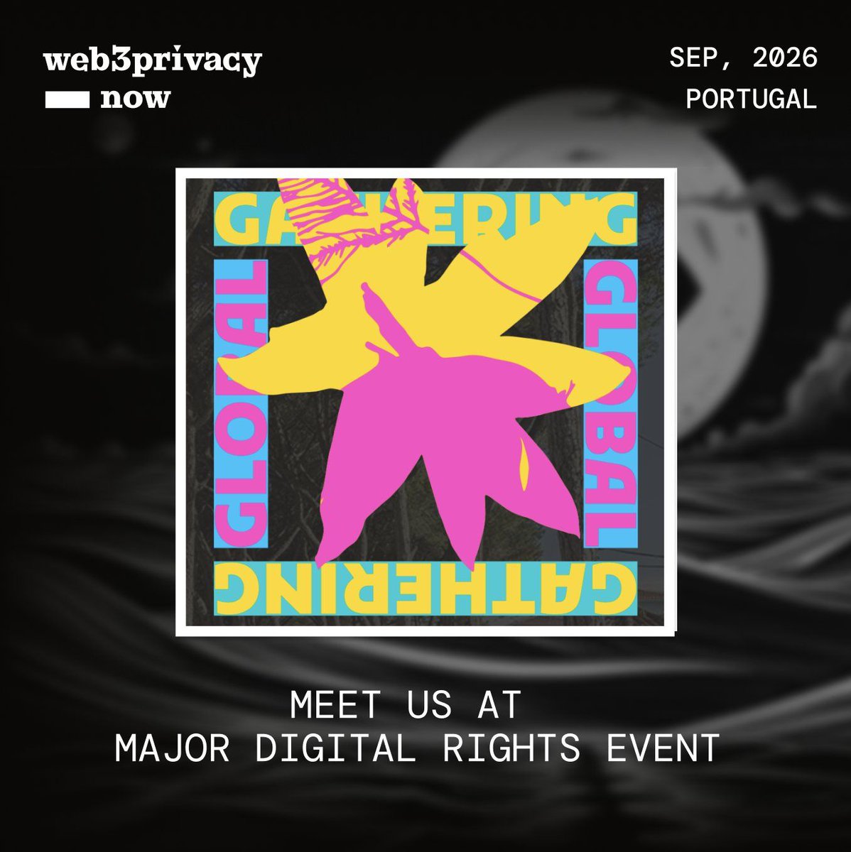 nicksvyaznoy's tweet photo. Landed in Lisbon. 

Happy on behalf of @web3privacy participate in major digital rights event Global Gathering 2026, taking place here.

Primary goal is to build bridges between diverse people, projects and organisations.

We act as a multipler helping activists, youth, foundations and foss-leaders to build long-lasting collaborations. Whenever it's a The Tor Project ecosystem alternative fundraising mechanisms or 3-days retreat with 100-internet visionaries from Internet Archive to Bluesky Social.

Would love to

+ build a healthy interdisciplinary network collaborating with our grassroots movement

+ connect with many colleagues from India to make Cypherpunk Congress in Mumbai more impactful on the ground

+ explore tactics and cases on crafting resilient & joy-centric activist culture (next to social media burnout and doomscrolling on behalf of volunteers)

In poetic solidarity,
