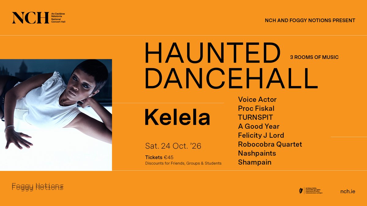 NCH_Music's tweet photo. #HauntedDancehall👻 returns on October 24th &amp; 25th with @kelelam, @ProcFiskal, @FelicityJLord,@robocobraquartz, @circuitdesyeux with Alan Sparhawk @lowtheband,Colm Ó Cíosóig (@MBVofficial) &amp; more!

🎫 https://t.co/wnJ3m8s9nb
🎫 https://t.co/ALOrGSuQNg
@foggynotions https://t.co/GlXj7JOani