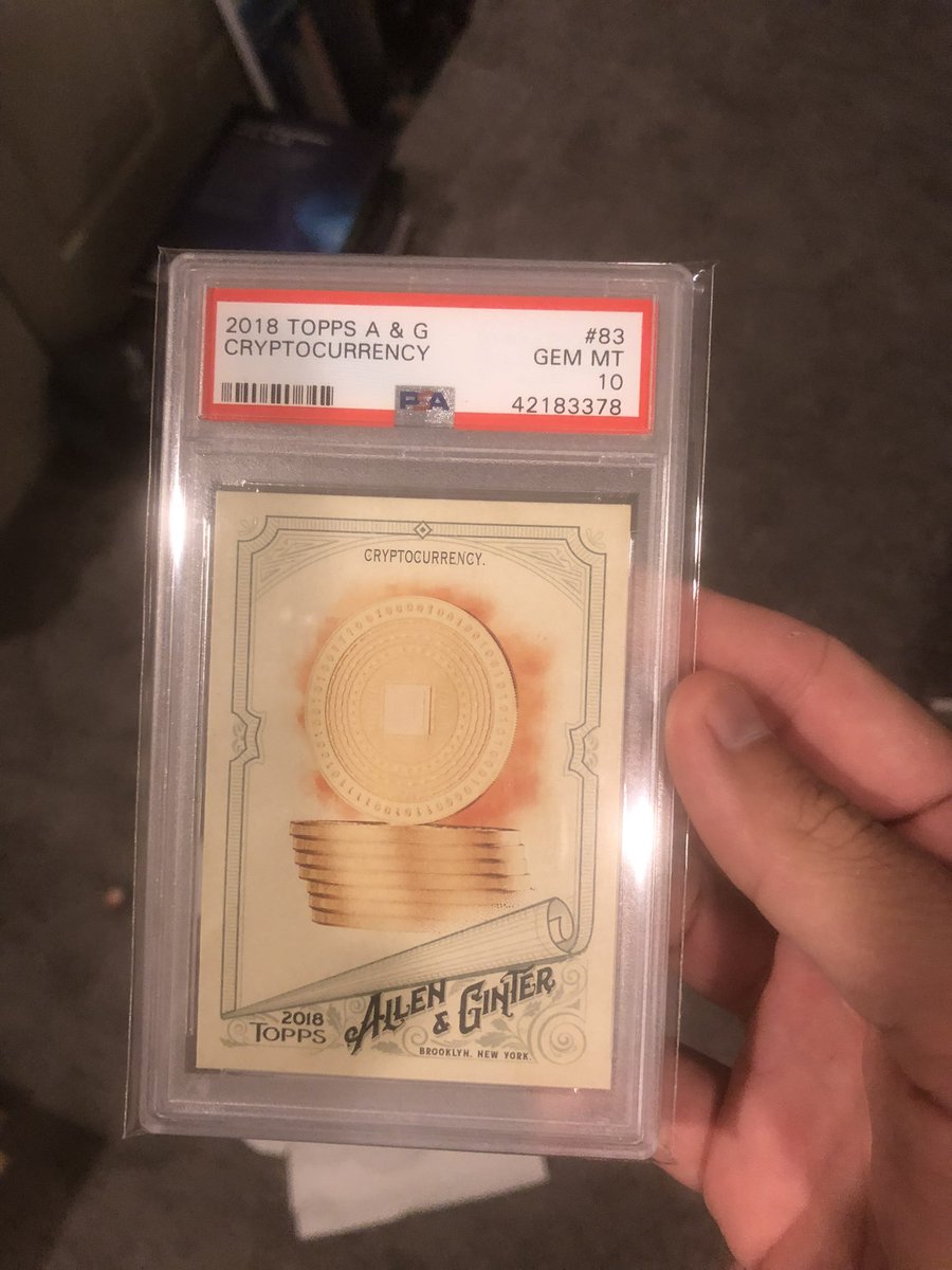 hellopaxxel's tweet photo. PSA 10 Bitcoin card https://t.co/4CzVyE9meO