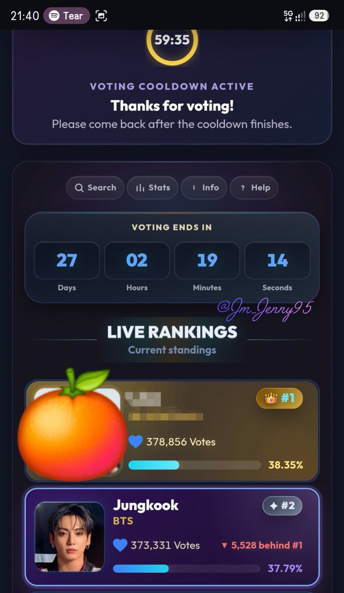Jm_Jenny95's tweet photo. ❤️💫💙👑💜✨👑✨💜👑💙💫❤️
มาโหวตเพิ่มคะแนนให้จองกุกกันเถอะ🫶🏻📱
🩷โหวตแล้วจะชื่นใจจริงๆนะ☺️🩷

โหวตฟรี โหวตง่าย โหวตได้ทุก 𝟭 ช.ม.⏰
📍👉🏻เน้นแชร์ก่อนโหวต ได้คะแนน+𝟮✨✅
(ปิดโหวต 𝟯𝟬 ก.ย.)🗓️🔮

🖇️https://t.co/ugLCAG1uGJ

จิ้มลิงค์☝🏻แล้วโหวตได้เลยนะ📱💜👑

#อาร์มี่ชวนโหวต https://t.co/Dq1B4eCR7K