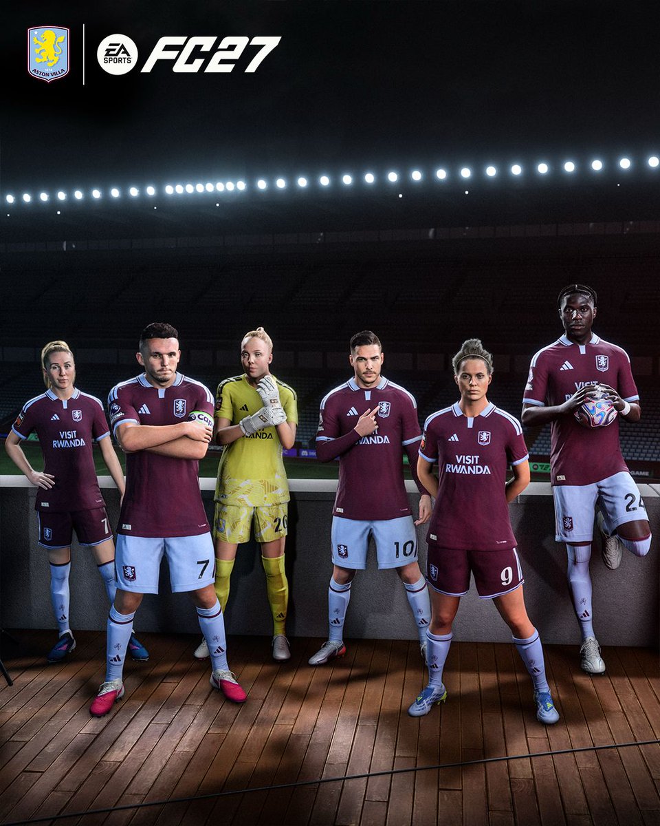 AstonVilla's tweet photo. Always been in the game, just making it official.

🤝 @EASPORTSFC 

➡️ https://t.co/JVPgFnKpwJ https://t.co/NG2As9BBj2