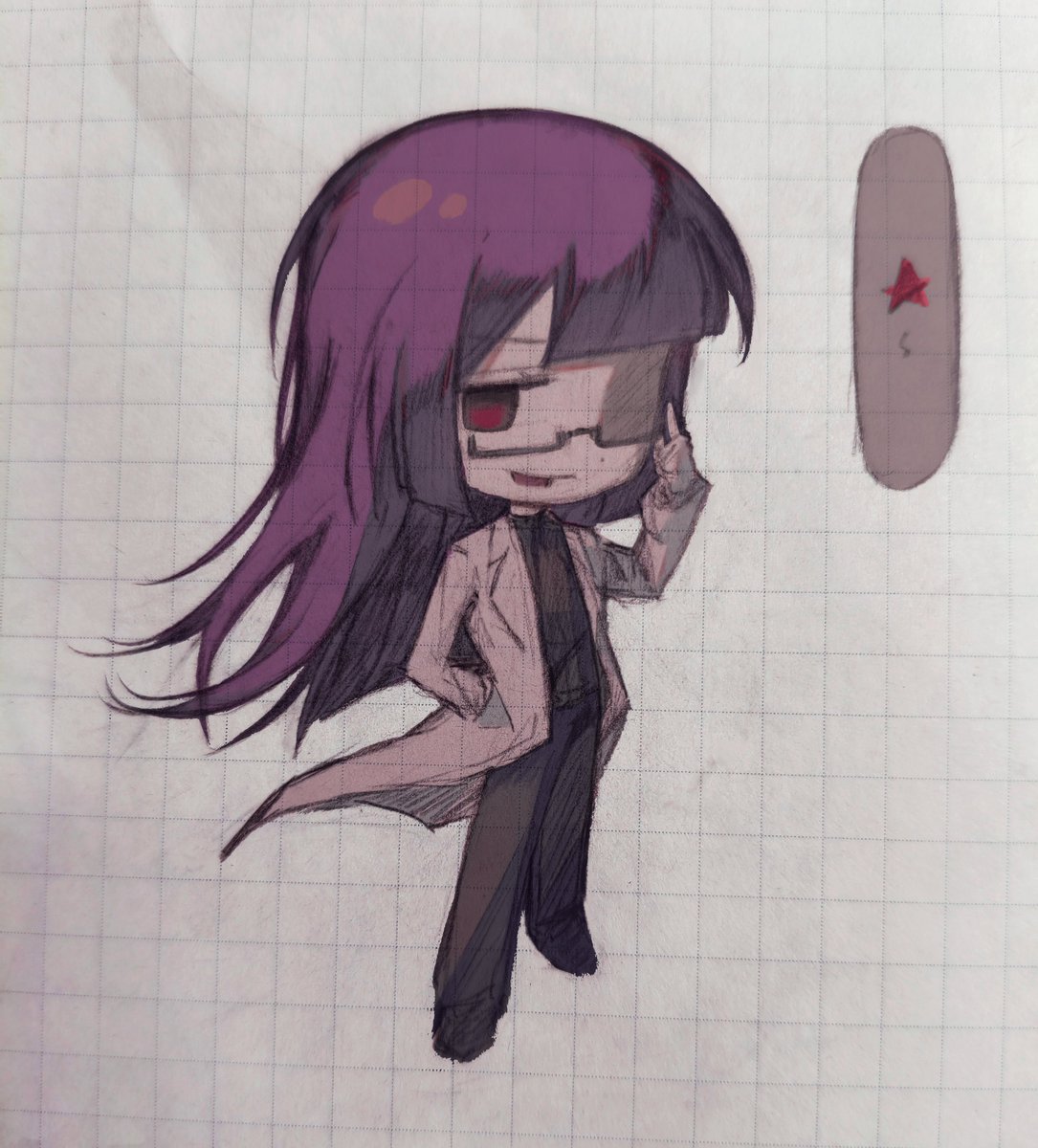 Neko_wolfA's tweet photo. 好开心ww尝试了上色嘿嘿，画了西海，这个就不打tag了 https://t.co/ptdUTbS1Ow