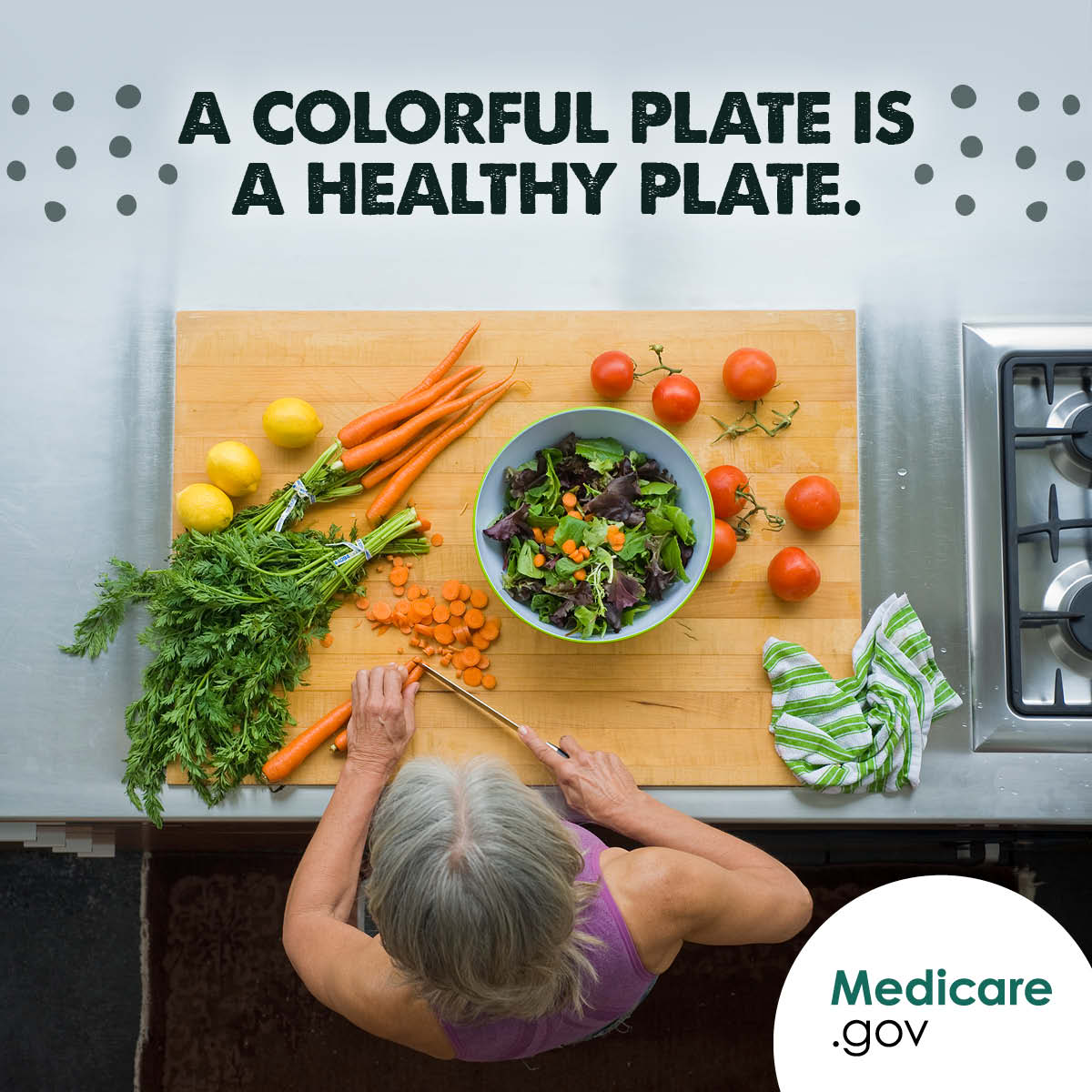 MedicareGov's tweet photo. #DYK colorful fruits and veggies are often rich in vitamins, minerals, fiber, and antioxidants? Balancing the colors in your diet is a fun way to make sure you’re getting the nutrients you need to stay well. https://t.co/5bHo2gbGnE https://t.co/13aL9FgN1G