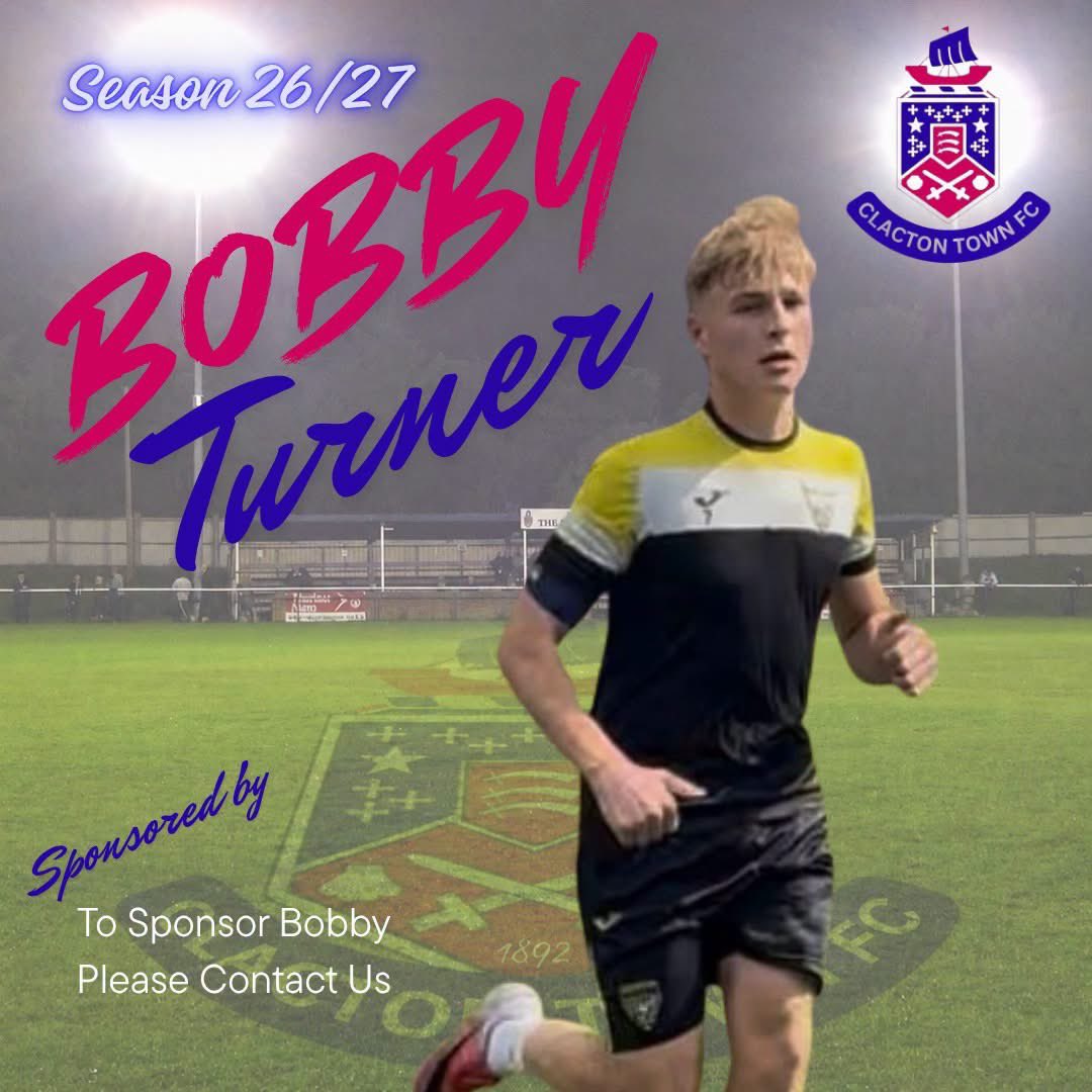 clactontown's tweet photo. ✍️ NEW SIGNING | BOBBY TURNER ✍️

We are delighted to welcome Bobby Turner to the club!

The talented forward joins the Seasiders from Dunmow Town, having previously featured for Stanway Pegasus U23s and Reserves.

Welcome to the Seasiders, Bobby! https://t.co/mv2ZSHo896