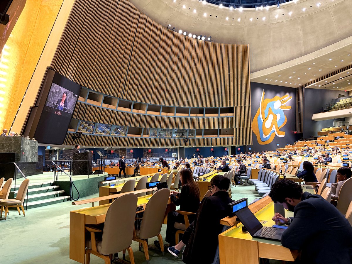 UNYouthAffairs's tweet photo. 🇺🇳 Grateful to the many Member States who voiced their support for the youth agenda during yesterday’s General Assembly session and shared progress on implementing #Youth2030.

🔗 Read the Secretary-General’s Report on the UN Youth Office: https://t.co/ZrPMS2oGKK https://t.co/BuehzzN2Oz