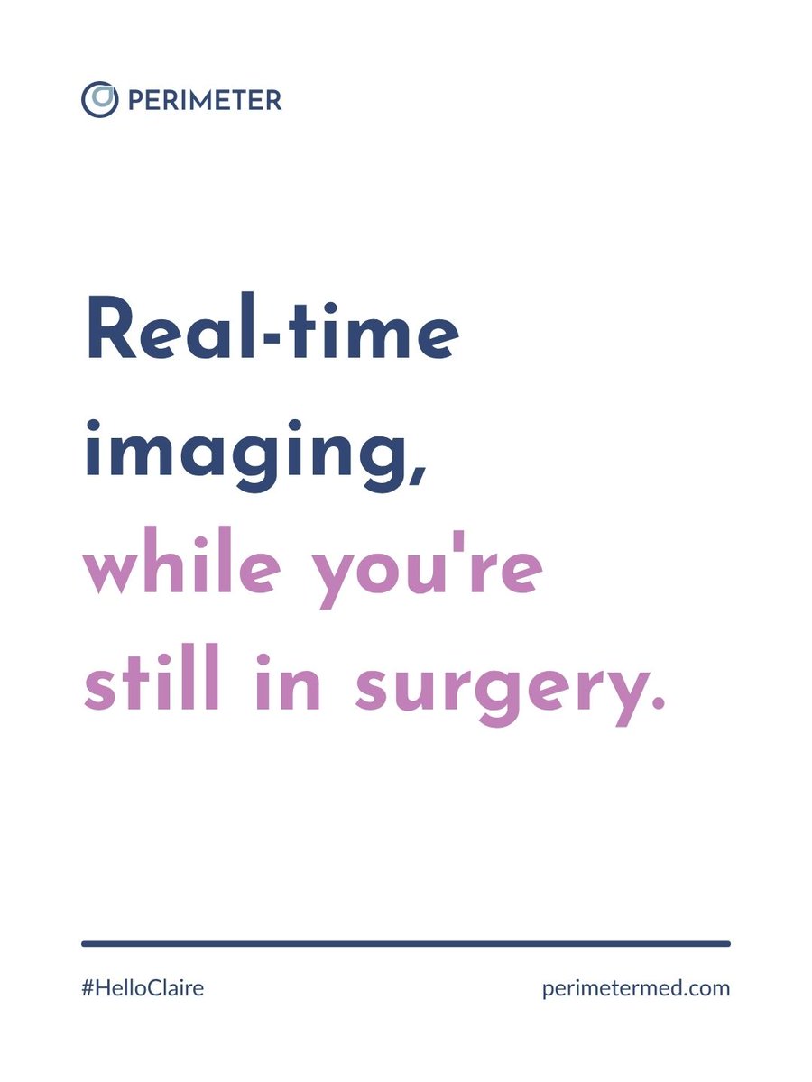 PerimeterMed's tweet photo. After a lumpectomy comes the wait for pathology. Clean margins ➡️ better outcomes, lower recurrence.
Claire images tissue in the OR, giving surgeons more info on margins during surgery.
#dcis #breastcancer
📌adjunc tool; does not replace histopath nor provide diagnosis. https://t.co/bpq3HIWUce