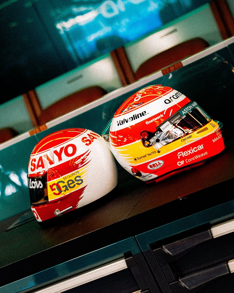 Nanosecso's tweet photo. Patriotada gorda el casco especial de Alonso para este finde https://t.co/TXaGafzgQI