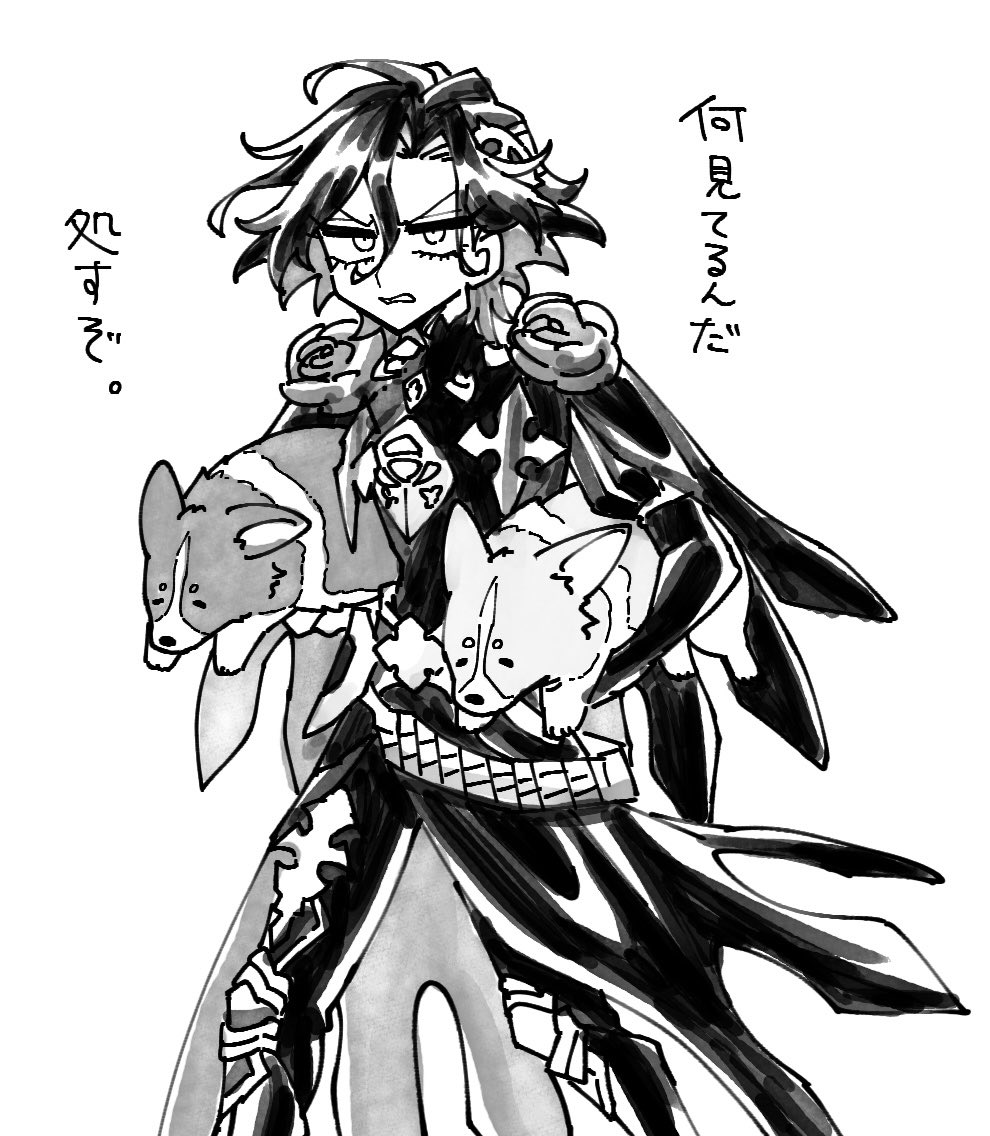 asagumo0922's tweet photo. 両手に犬 https://t.co/Nl3pECAw8V