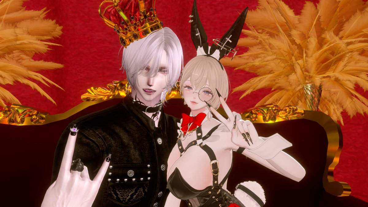 Satochama_san's tweet photo. #VRCくらぶる 第一回プレオープン！記念すべき一回目にまさかのパートナー様がキング！
ご指名までいただきました♡
ぜひ次も勝ってくださいね？ https://t.co/BvUJqITE5M