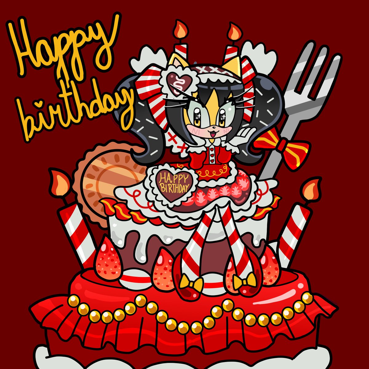 Thehoney_queen's tweet photo. #sonicthehedgehog #honeythecat #honey
 Today is Honey's Birthday🎉 https://t.co/WMdnML848F