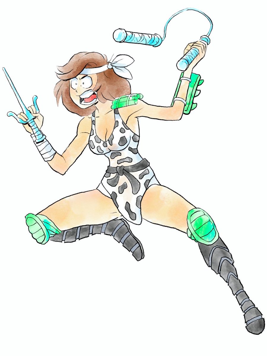 Gnarly_ish's tweet photo. Sometimes I just need to relax and do very low effort art. #TMNT #AprilONeil https://t.co/LGSZLjCSHO