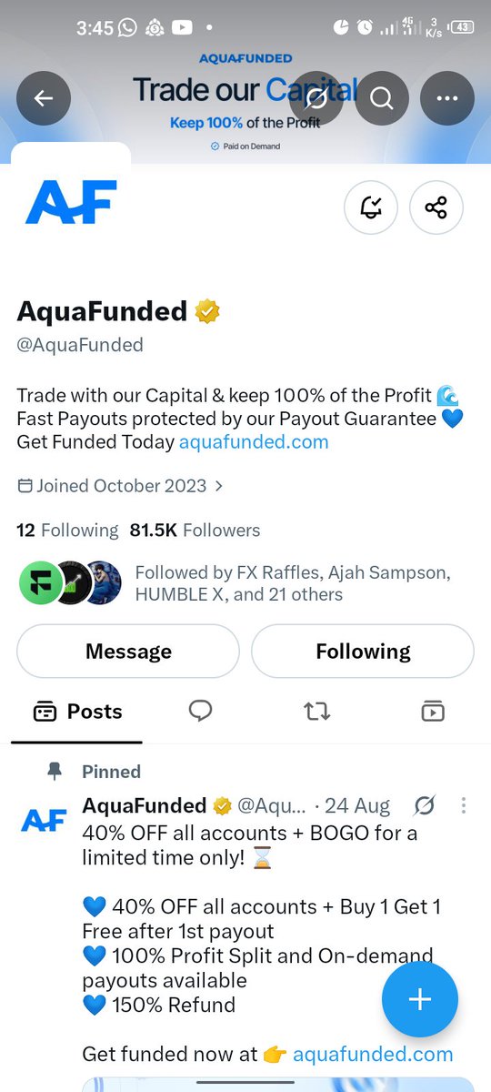 Igwee_Solomon's tweet photo. @Propfirmedge @AquaFunded @LewisAquaFunded @shepherd_fx Done
@sodium_nq @OrionTrader2006 @oshoktrader https://t.co/lLd03LkwkY