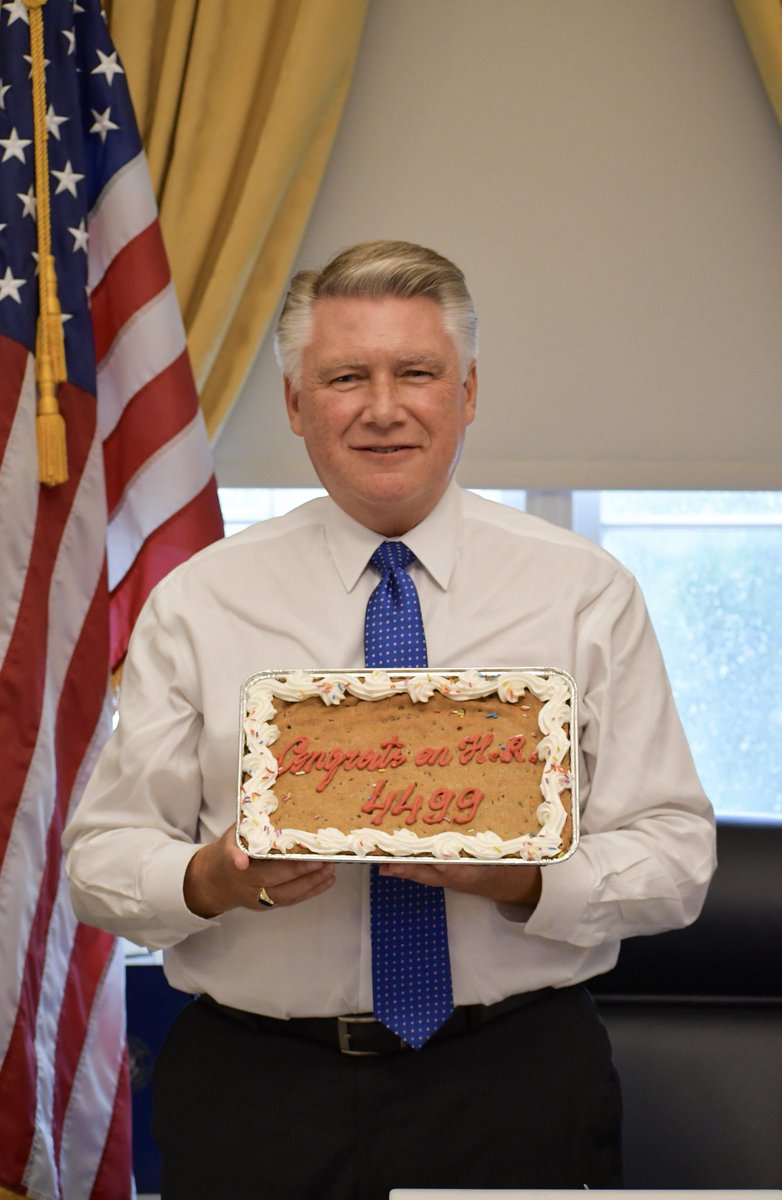 RepMarkHarrisNC's tweet photo. It is always great receiving a celebratory cookie cake from @SteveScalise.

H.R. 4499, which makes technical corrections to keep the U.S. Code accurate, marks my sixth bill to pass the House.

I look forward to continuing to deliver results for NC-08! https://t.co/b7CvPimXdu