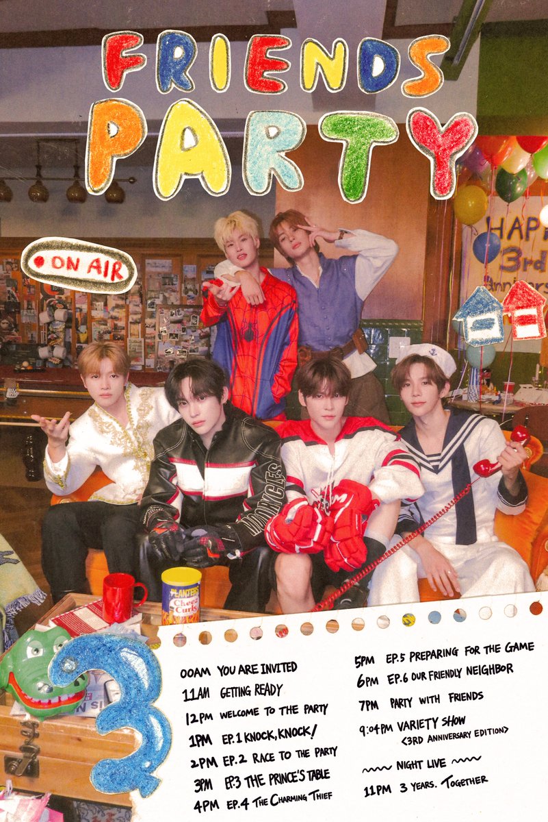 RIIZE_official's tweet photo. 📺 YOU’RE INVITED

RIIZE 3rd Anniversary
FRIENDS PARTY : ON AIR

The party is on, and you’re on the guest list.

Join us for a day full of friends, fun, and special moments.

🗓️ 2026.09.04

📍 ON AIR ALL DAY : @riize_official

Check the schedule and don’t miss a thing.
See you at the party! 

#RIIZE #라이즈
#RISEandREALIZE
#RIIZE_3rdAnniversary