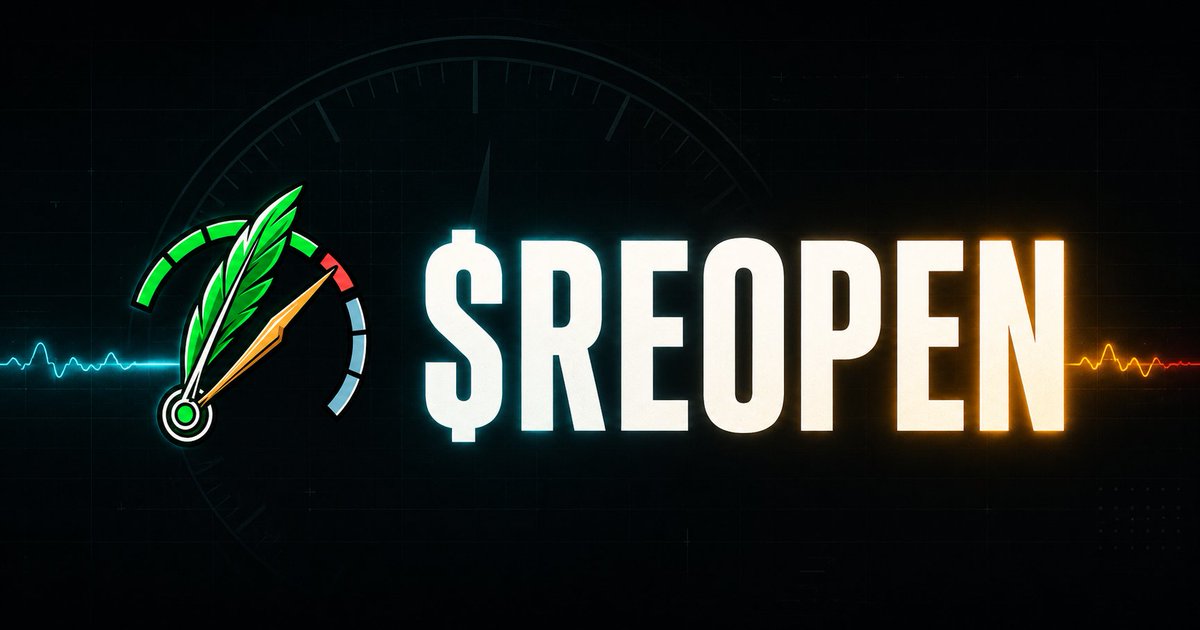 ReopenOnRH's tweet photo. the desk is open. now the next clock starts.

$REOPEN launches today on robinhood chain.

no unofficial contract address should be trusted. the official CA will be published from this account in the next post.

next: CA. https://t.co/tQiAsCcDST