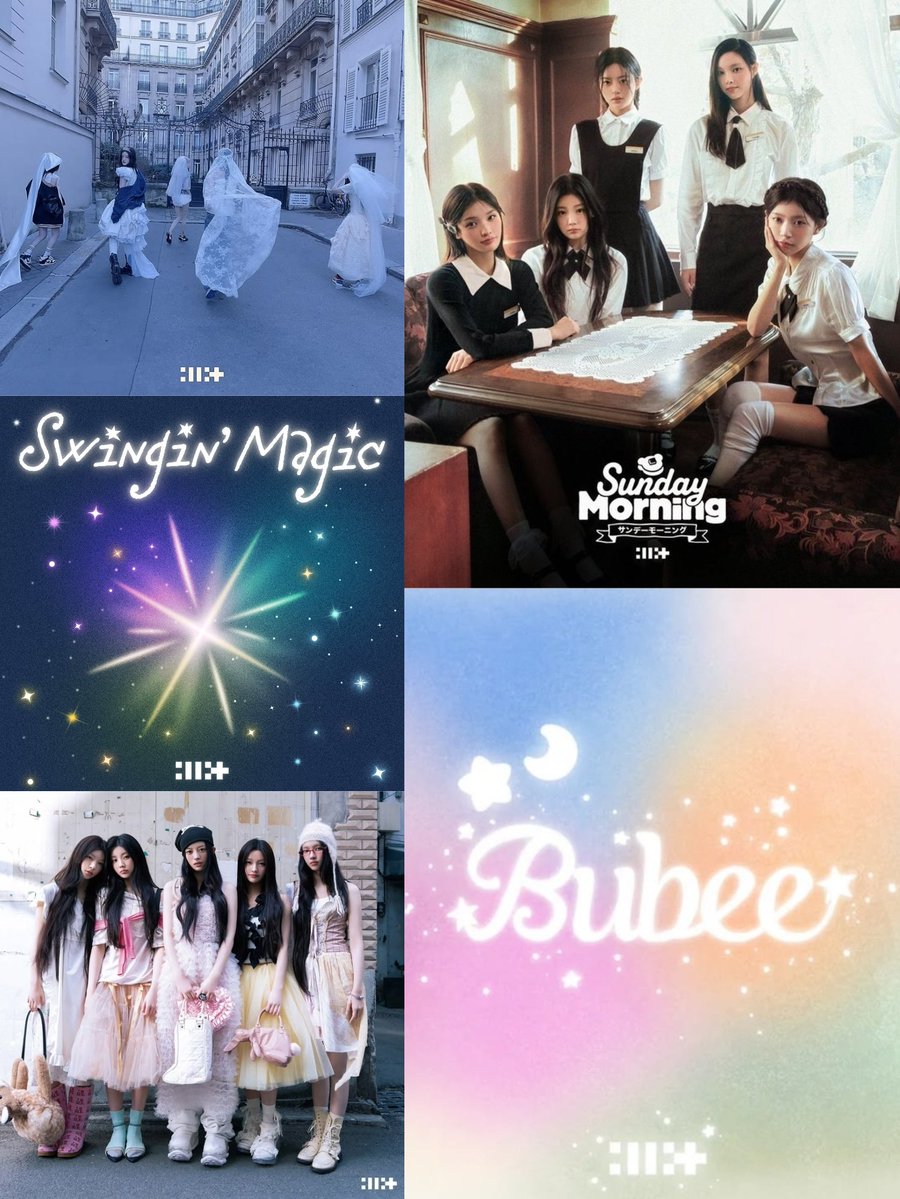 thebaseillit_'s tweet photo. ILLIT and their pretty album covers. https://t.co/qBggMNYTOW