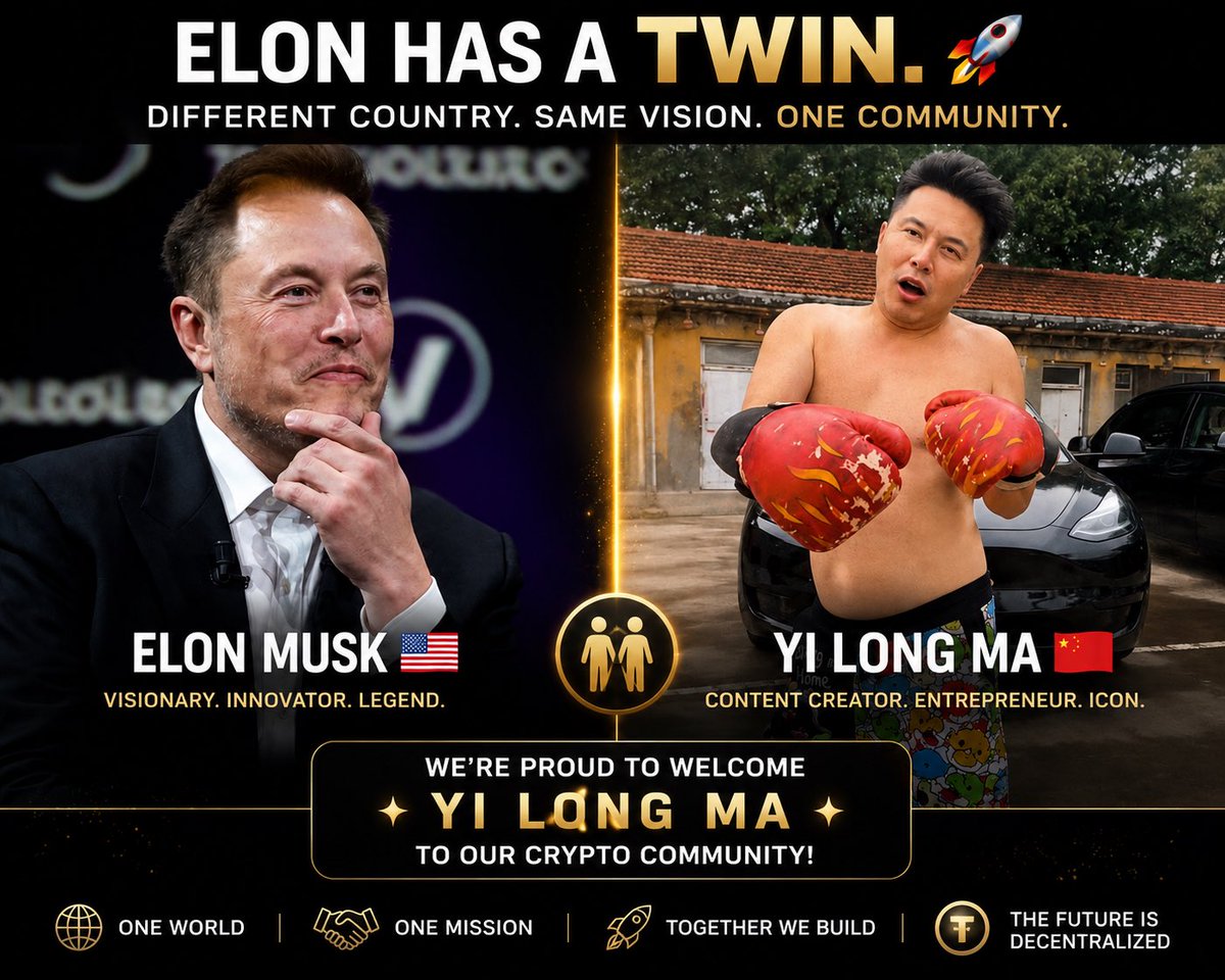 2A1766's tweet photo. @Traderfinn0 THE MULTIVERSE JUST WENT ON-CHAIN. 🚀

Elon Musk 🤝 Yi Long Ma
Same timeline. Different legend.

🔥 1M+ TikTok followers. Now on-chain.

X: @mayilong0⁠￼
IG: @yilongma.meta⁠￼
TikTok: @mayilong0⁠￼

CA: HQEm36fjBb9vCa4ngMSrUyMi5ijRUgLABU8P2YJJpump

$YILONGMA 🚀🔥 https://t.co/tKponSbMgE