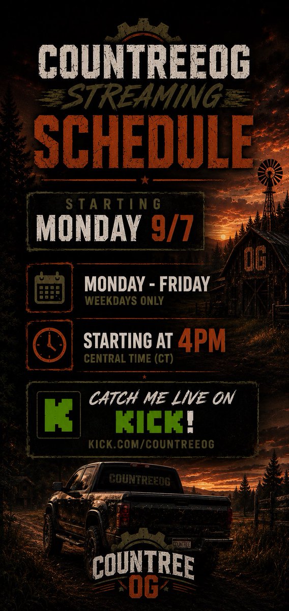 CountreeOG's tweet photo. Mark your calendars! https://t.co/A9SI52KZPT