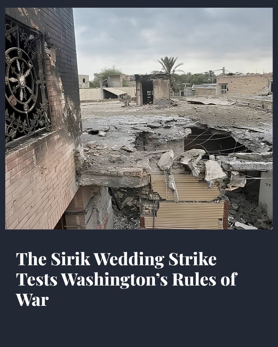 diplomatpost's tweet photo. Iranian authorities say four people were killed and more than 60 wounded when a family home hosting a wedding in Kuhestak was hit during a US operation in southern Iran. Washington confirmed strikes in the area but has not said the wedding was deliberately targeted.

The unanswered issue is whether faulty intelligence, a miss or misidentification placed civilians at risk. Public evidence is insufficient to determine Iran’s war-crime claim, making a credible US investigation essential.

Read the full analysis on Diplomatic Post.
