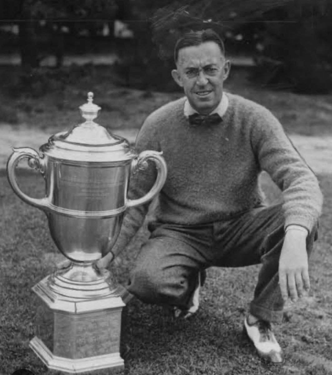 SocietyGolfHist's tweet photo. 90 years ago today on September 3. 1936 Francis Ouimet (America’s first great golf champion) captained the US Walker team into #GolfHistory beating Great Britain &amp; Ireland 9-0 at Pine Valley Golf Club. 

It was the first shut out in Walker Cup History. 

@USGA 
@RandA https://t.co/yklSGgKcBC