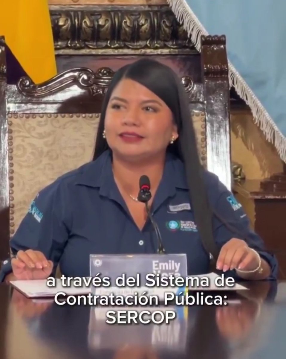vtv_ecuador's tweet photo. #País: #EmilyVera, concejala de #Guayaquil, denunció que más de USD 56 millones en procesos de contratación pública del Municipio 📑🎙 permanecen #suspendidos por el @SERCOPec. https://t.co/STFzlYuF5c