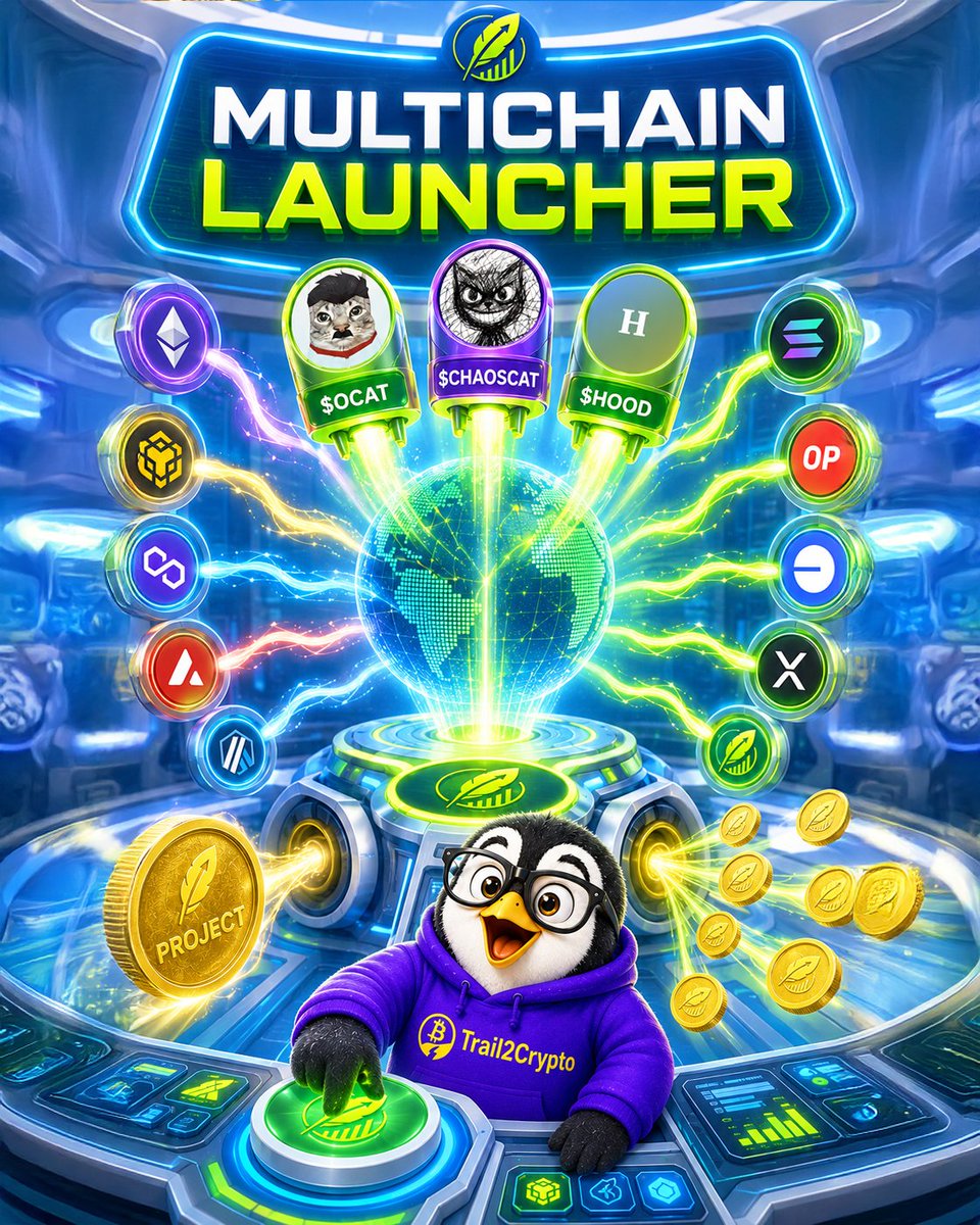Trail2Crypto's tweet photo. 🚀 LAUNCH ONCE. LIVE EVERYWHERE.

The new multichain launcher on $OMHD is live, and the community immediately started having fun with tokens like $OCAT, $CHAOSCAT and $HOOD.

But the bigger opportunity goes far beyond launching new tokens.

Existing projects can use it to bridge their token to multiple chains, opening themselves up to entirely new communities and liquidity without fragmenting their token.

One token. Multiple chains. One price.

This could become a very powerful piece of infrastructure for @omnihoodfun. 👀

And the best thing? This is still a 70k mc token