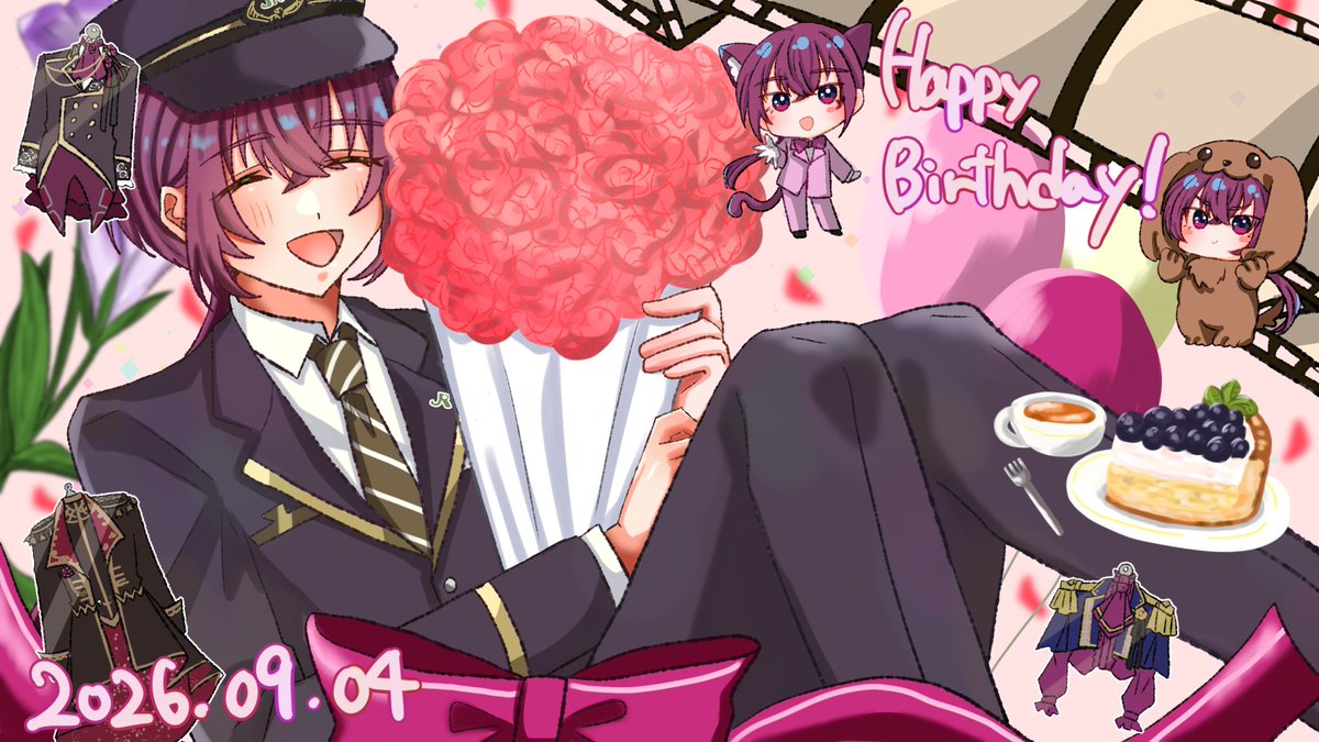 aiueo20010712's tweet photo. 悠吏くんお誕生日おめでとう🎉🎊🎈
ずっと笑っててね☺️☺️☺️
#小鳥遊悠吏生誕祭2026
#LATCHファンアート https://t.co/LfkBm2LAGO