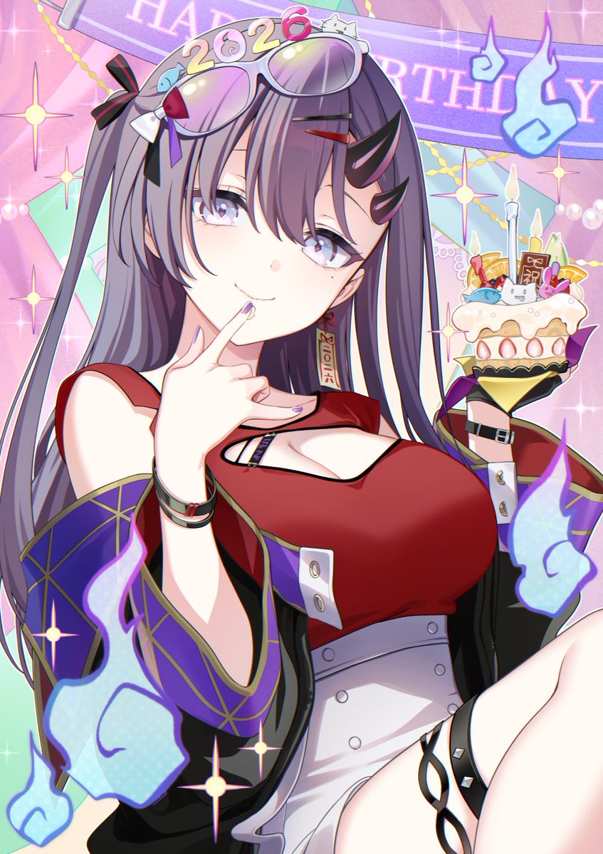 samayoisuzu's tweet photo. ✼-+-+-+-+-+-+-+-+-+-+-+-+-+-✼

　 🎉🎂Happy Birthday🎂🎉

✼-+-+-+-+-+-+-+-+-+-+-+-+-+-✼

デビューからまいごさんと迎える
なんとなんと6回目の誕生日🎂🎉
今年もみんなと楽しく過ごせる1年になりますように💜

#彷徨鈴生誕記念2026 https://t.co/W2iPcQTo8s