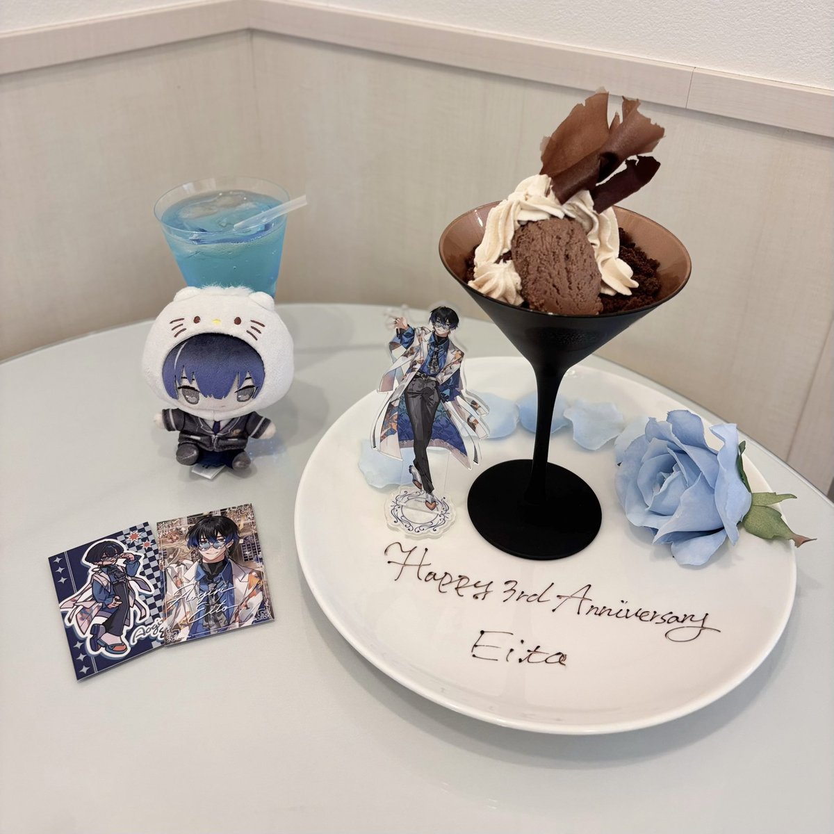 dv7ms_o's tweet photo. 𝜗𝜚 𓈒 ˖ ࣪ .˚⊹⁺‧ 3rd anniversary ‧⁺ ⊹˚. 𓈒 ˖ ࣪ 𝜗𝜚

#青桐エイト3周年 
#柊ツルギ3周年 
#エイトと情報共有 https://t.co/KeRjuolJUk