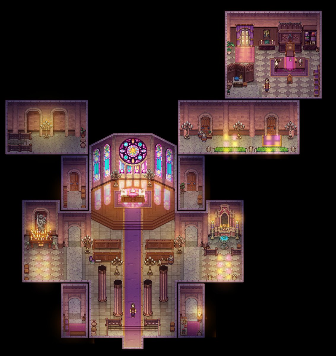 TravRestGame's tweet photo. We're still hard at work on the next update, take a look inside the cathedral! ⛪

#TravellersRest 🍻 https://t.co/LUuPusokdb
