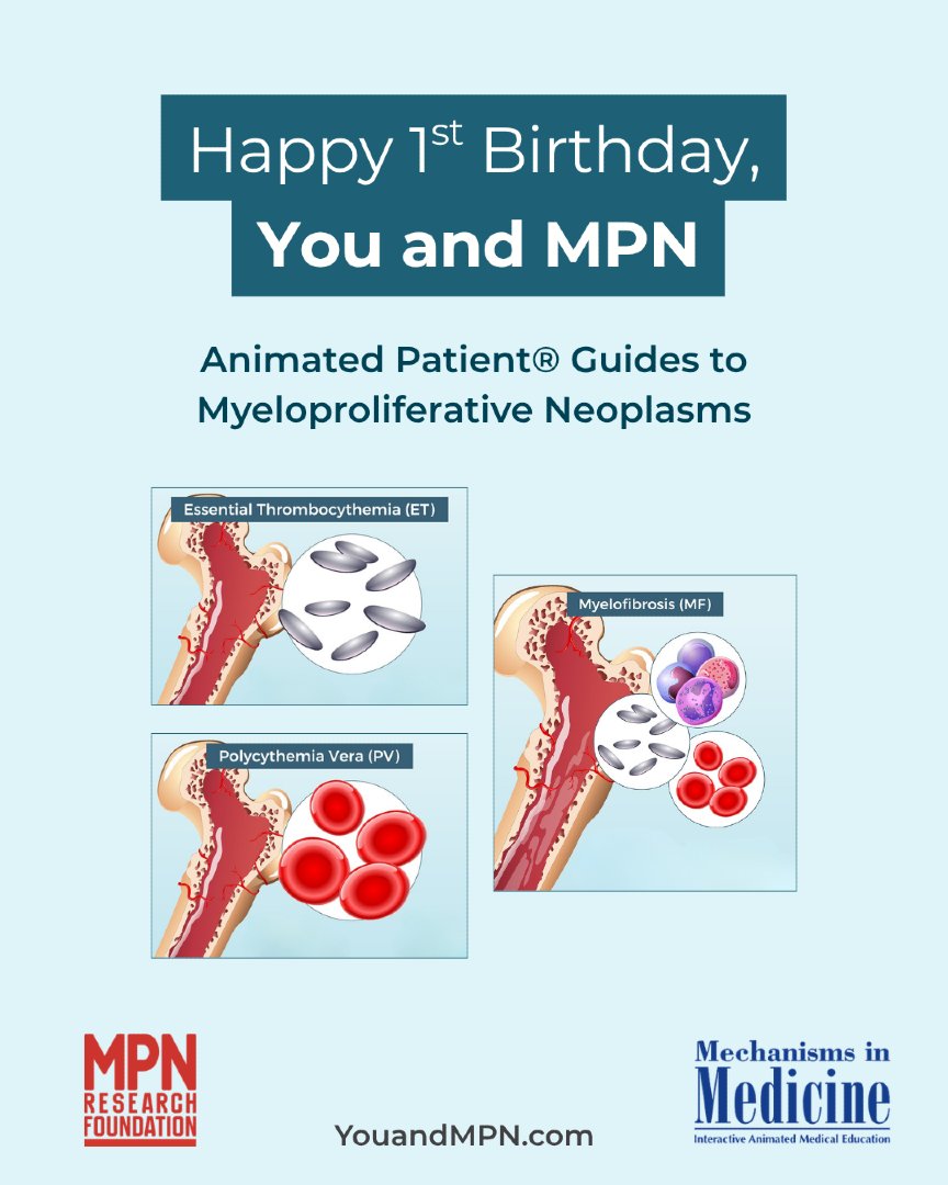 MPN_RF's tweet photo. Reliable MPN information empowers patients to ask questions, understand their options and take a more active role in their care. 

One year ago, we launched You and MPN, a free resource for people affected by ET, PV and MF: https://t.co/MJmZJLXDdC

#MPNAwarenessDay #MPN https://t.co/R65c0e3GtA