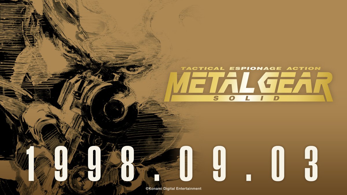 Metalgear's tweet photo. METAL GEAR SOLID was released in Japan 28 years ago on September 3, 1998.

#MetalGearSolid https://t.co/AX4lH32u9n