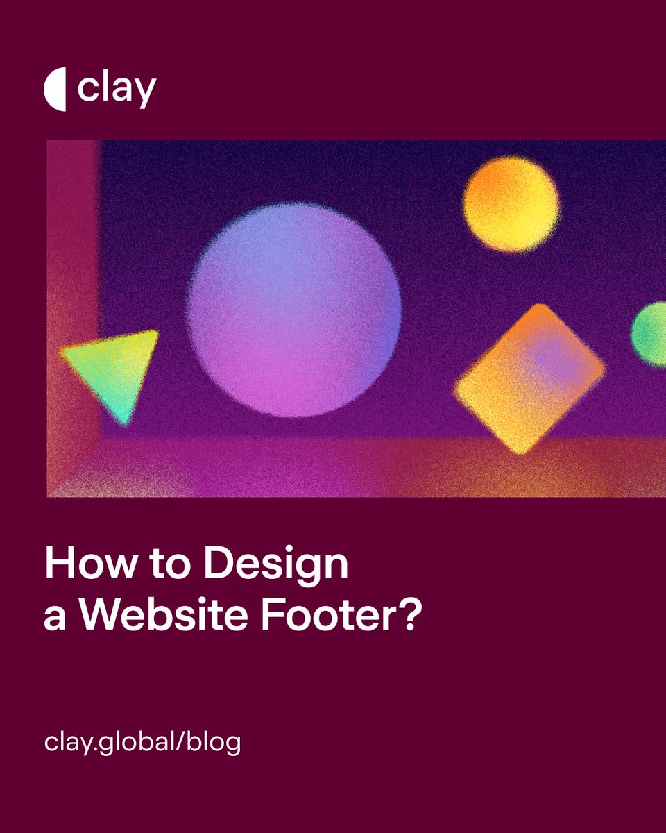 clayglobal's tweet photo. The footer is the last element on the page, but not the least in impact: https://t.co/lfniGqg4CS
 
It's often where people look for something specific, like navigation links, contact details, or customer support, and may leave the site if they can’t find it.
__
#webdesign #website