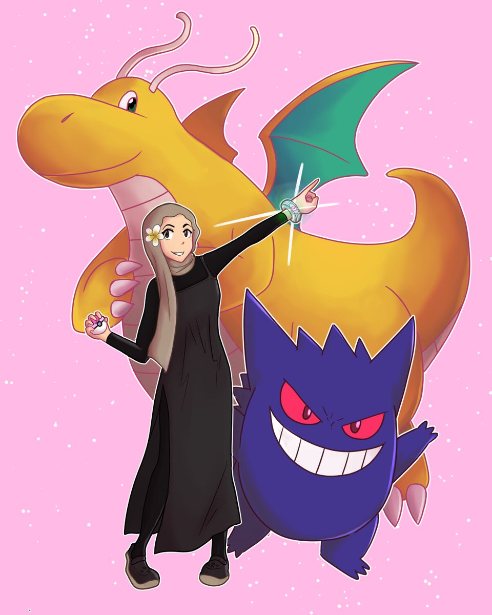 satry_arts's tweet photo. Dragonite and Gengar Trainer https://t.co/GEwCxHVXJs