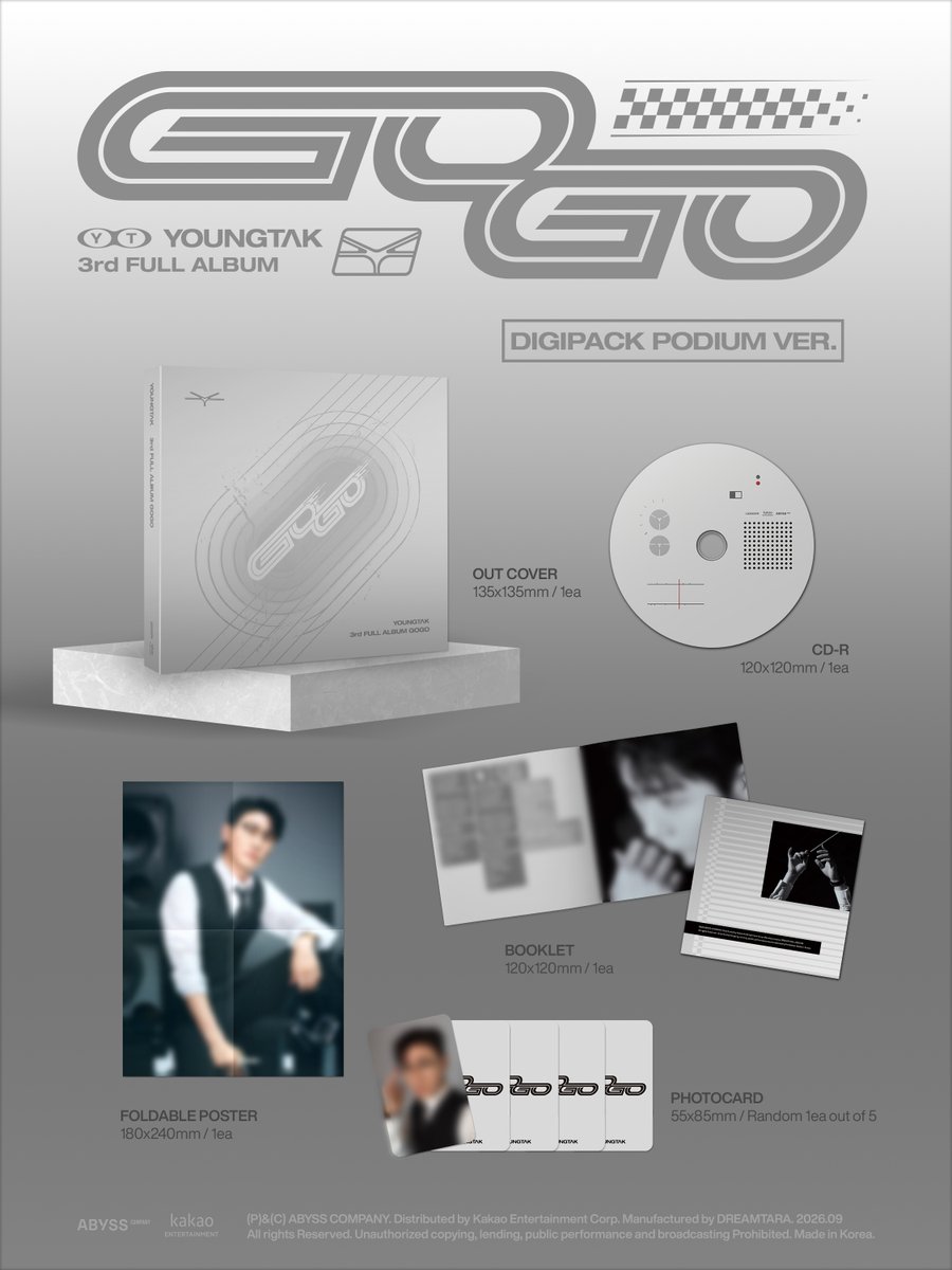 YOUNGTAK_ABYSS's tweet photo. 영탁(YOUNGTAK) The 3rd Album 【GOGO】

𝘼𝙇𝘽𝙐𝙈 𝙋𝘼𝘾𝙆𝘼𝙂𝙀 𝙋𝙍𝙀𝙑𝙄𝙀𝙒 💿

🔗 https://t.co/PFad2X7yf7
➫ 2026.09.14 6PM (KST)

#정규3집 #GOGO
#영탁 #YOUNGTAK https://t.co/QD1t7UhXLL