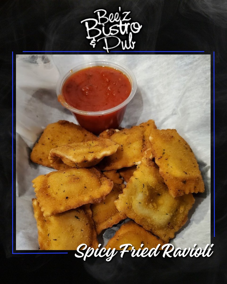 beez_bistro's tweet photo. Bee'z Bistro & Pub's Spicy Fried Ravioli delivers that golden crunch followed by a bold, zesty kick that keeps things exciting 🌶️✨
#BeezBistroAndPub #FoodLoversUnite #AppetizerTime https://t.co/50A0lKzH14