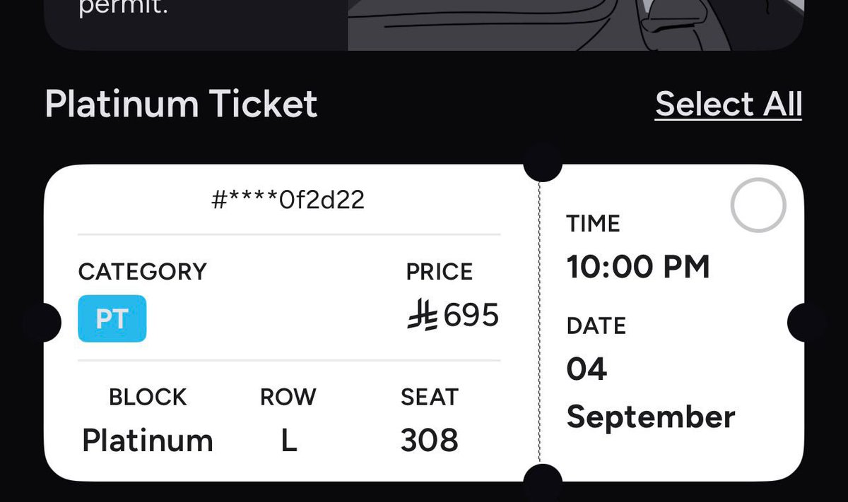 Fahd_Tickets0's tweet photo. الي يدور تذكرة بلاتينيوم لـ ghostly kisses وما لحق! 🚨

عندي تذكرة جاهزة وموجودة للتسليم:
📌 الفئة: Platinum (الصف L - مقعد 308)
📅 التاريخ: 4 سبتمبر - الساعة 10:00 م
البيع بسعرها

للتواصل معنا عبر البايو 

#جدة https://t.co/xRtDAEoFDa