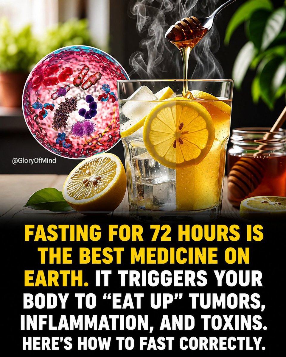 YourBestSelfX's tweet photo. FASTING FOR 72 HOURS IS THE BEST MEDICINE ON EARTH. 

HERE'S HOW TO FAST CORRECTLY. https://t.co/DlnjED0v6x