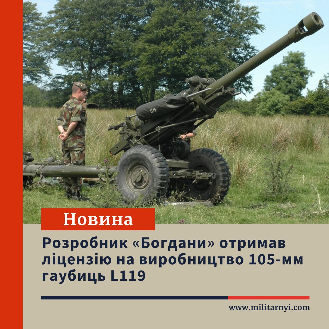 mil_in_ua's tweet photo. ⚙️Розробник «Богдани» отримав ліцензію на британські 105-мм гаубиці L119

Завдяки малій вазі в 1,9 тонни ці гармати можна транспортувати у глиб фронту за допомогою НРК.

https://t.co/kCLEBnHO0M https://t.co/6ElR1NZxiC